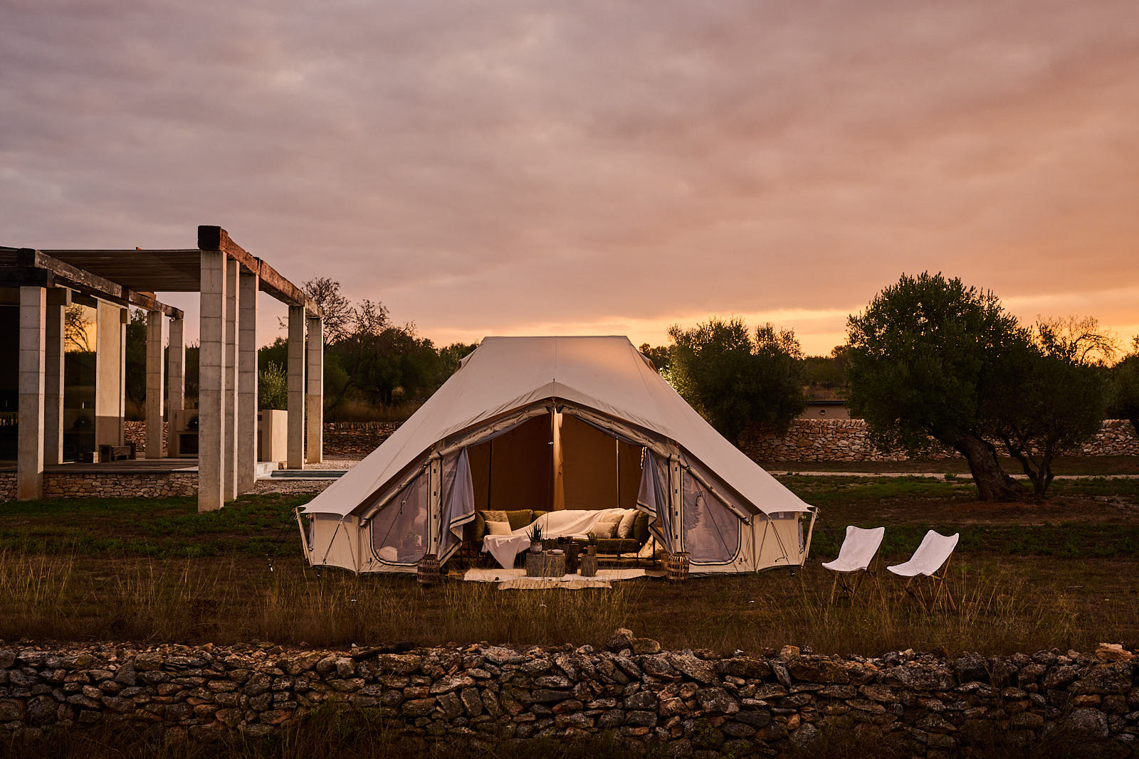 Beyond tents glamping billy joe cotton tent sibley tent